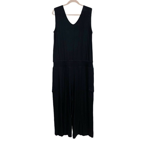 Lisa Rinna Collection Womens Sleeveless Jumpsuit 2X Black NWOT - Picture 8 of 10